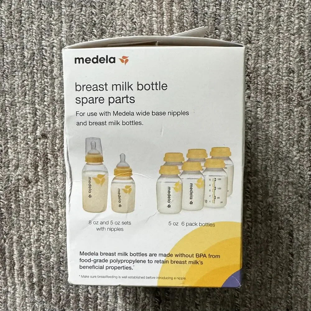 Medela Breast Milk Bottle Spare Parts Kit Baby Feeding NIB